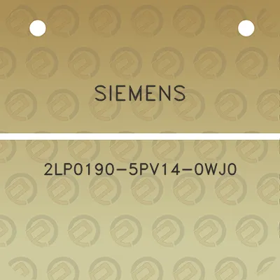 siemens-2lp0190-5pv14-0wj0