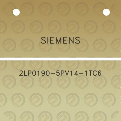 siemens-2lp0190-5pv14-1tc6