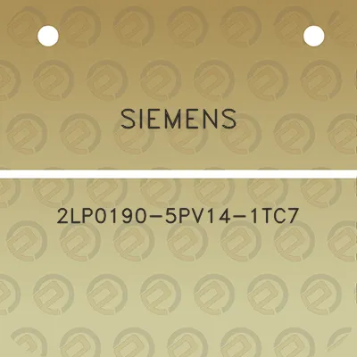 siemens-2lp0190-5pv14-1tc7