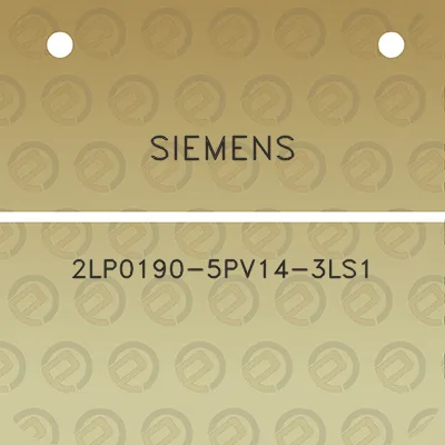 siemens-2lp0190-5pv14-3ls1