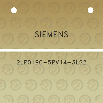 siemens-2lp0190-5pv14-3ls2