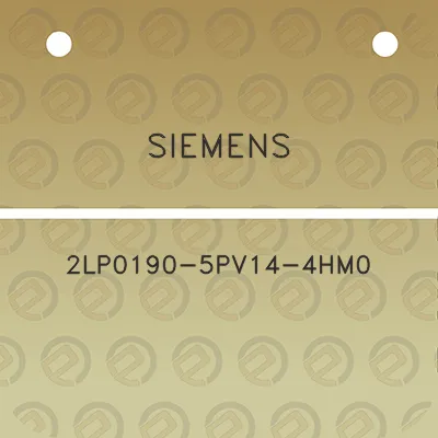 siemens-2lp0190-5pv14-4hm0