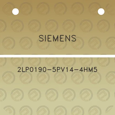 siemens-2lp0190-5pv14-4hm5