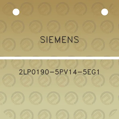 siemens-2lp0190-5pv14-5eg1