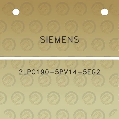 siemens-2lp0190-5pv14-5eg2