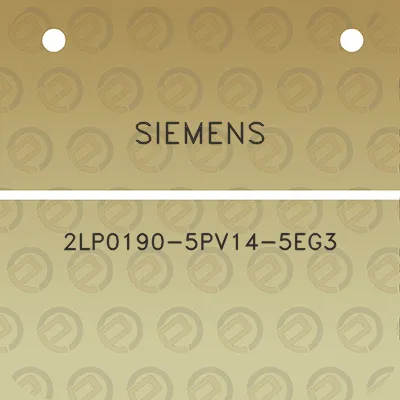 siemens-2lp0190-5pv14-5eg3