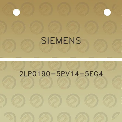 siemens-2lp0190-5pv14-5eg4