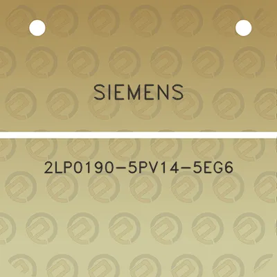 siemens-2lp0190-5pv14-5eg6