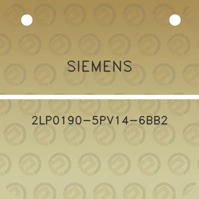 siemens-2lp0190-5pv14-6bb2