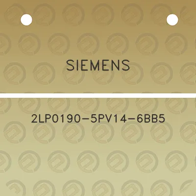 siemens-2lp0190-5pv14-6bb5