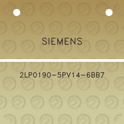 siemens-2lp0190-5pv14-6bb7