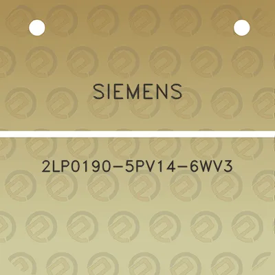 siemens-2lp0190-5pv14-6wv3