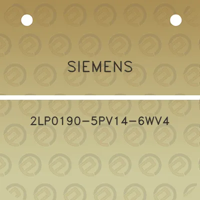 siemens-2lp0190-5pv14-6wv4