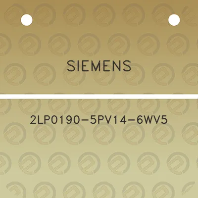 siemens-2lp0190-5pv14-6wv5