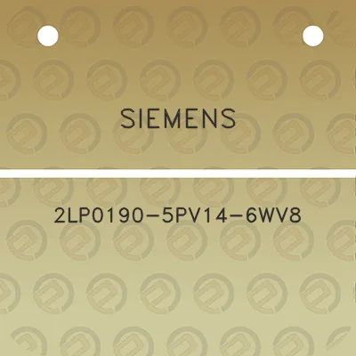 siemens-2lp0190-5pv14-6wv8