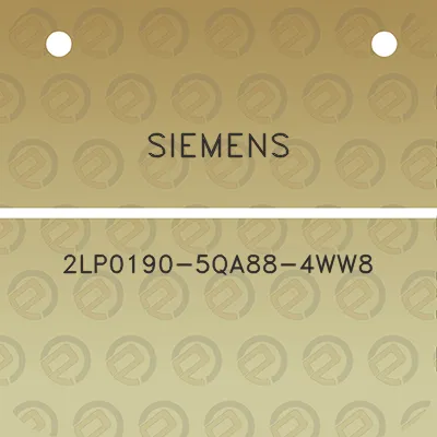 siemens-2lp0190-5qa88-4ww8