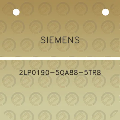 siemens-2lp0190-5qa88-5tr8