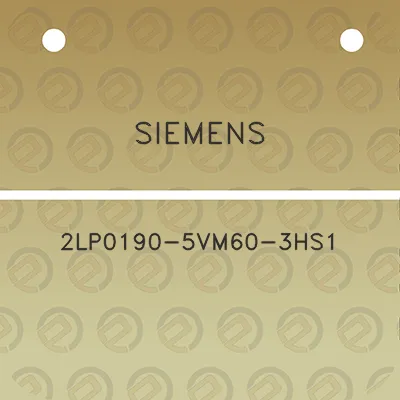 siemens-2lp0190-5vm60-3hs1