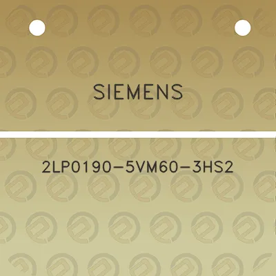 siemens-2lp0190-5vm60-3hs2