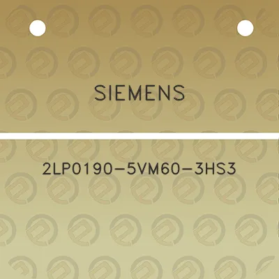 siemens-2lp0190-5vm60-3hs3