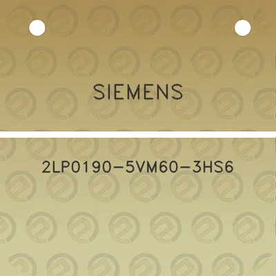 siemens-2lp0190-5vm60-3hs6