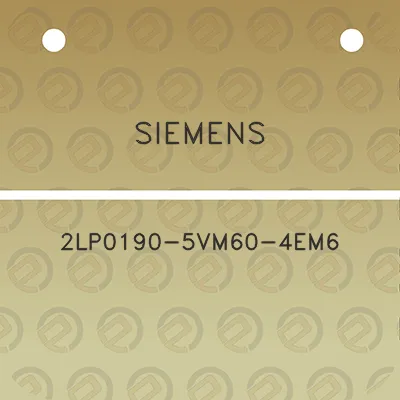 siemens-2lp0190-5vm60-4em6