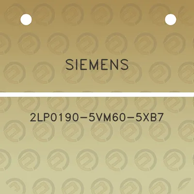 siemens-2lp0190-5vm60-5xb7