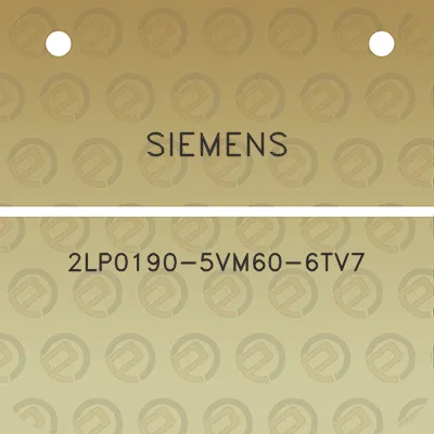 siemens-2lp0190-5vm60-6tv7