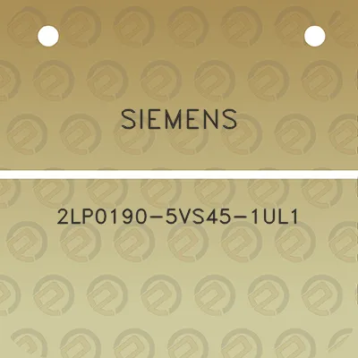 siemens-2lp0190-5vs45-1ul1