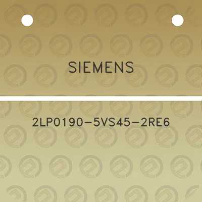 siemens-2lp0190-5vs45-2re6