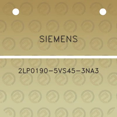 siemens-2lp0190-5vs45-3na3