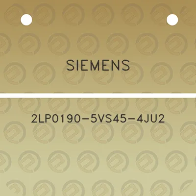 siemens-2lp0190-5vs45-4ju2