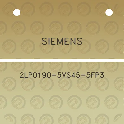 siemens-2lp0190-5vs45-5fp3