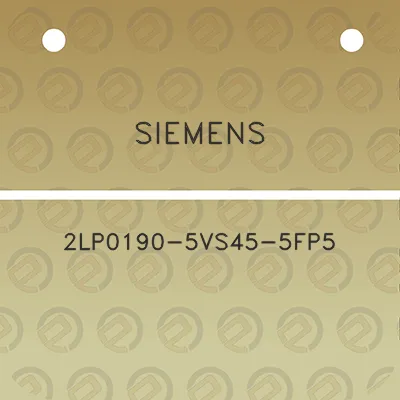 siemens-2lp0190-5vs45-5fp5