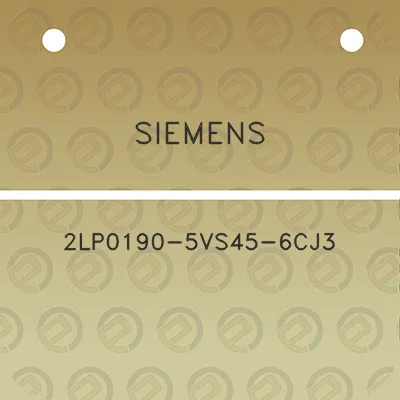 siemens-2lp0190-5vs45-6cj3