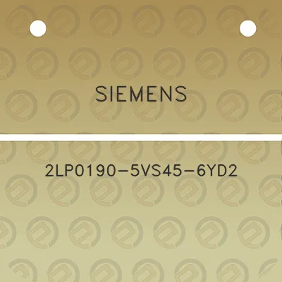 siemens-2lp0190-5vs45-6yd2