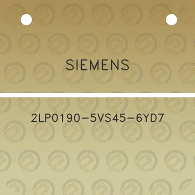 siemens-2lp0190-5vs45-6yd7