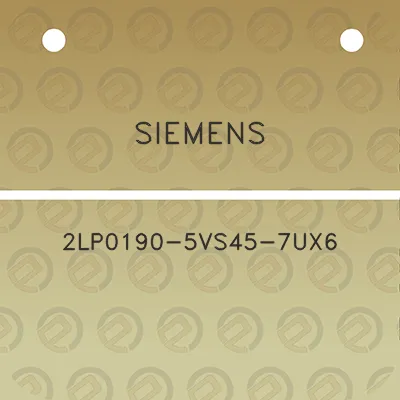 siemens-2lp0190-5vs45-7ux6