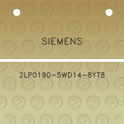 siemens-2lp0190-5wd14-8yt8