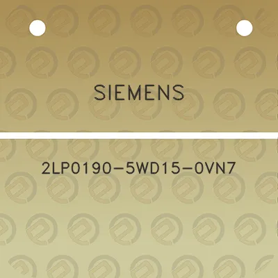 siemens-2lp0190-5wd15-0vn7