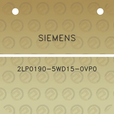 siemens-2lp0190-5wd15-0vp0