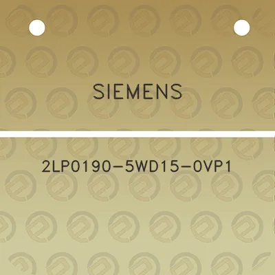 siemens-2lp0190-5wd15-0vp1