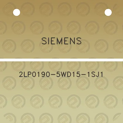 siemens-2lp0190-5wd15-1sj1