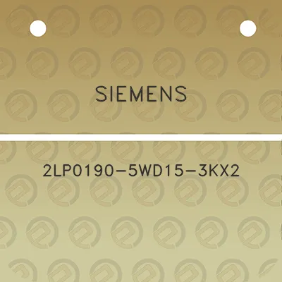 siemens-2lp0190-5wd15-3kx2