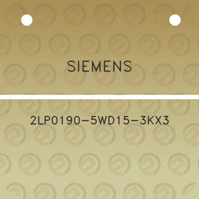 siemens-2lp0190-5wd15-3kx3