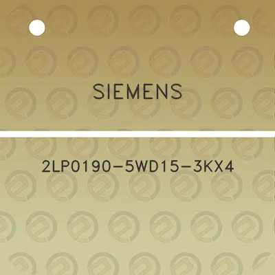 siemens-2lp0190-5wd15-3kx4