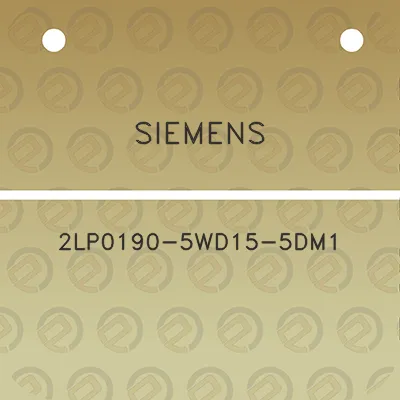 siemens-2lp0190-5wd15-5dm1