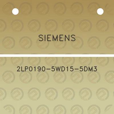 siemens-2lp0190-5wd15-5dm3