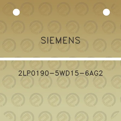 siemens-2lp0190-5wd15-6ag2