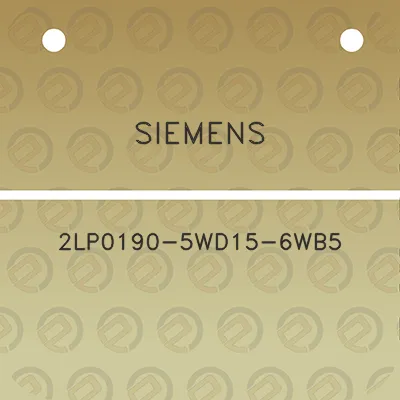 siemens-2lp0190-5wd15-6wb5